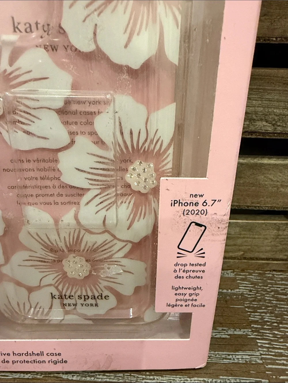 kate spade Pink Floral Hard Shell iPhone Case